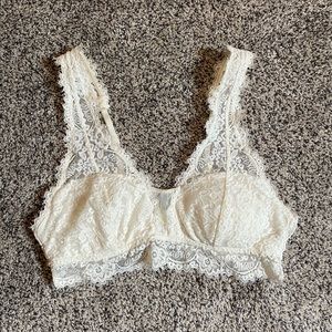 Aerie White Lace Bralette